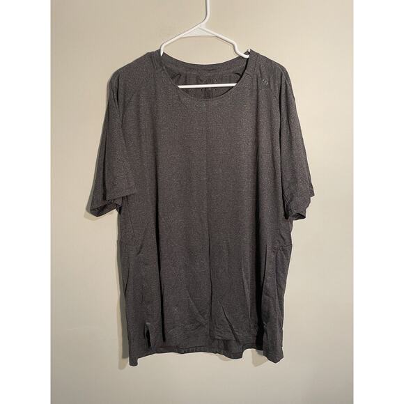 Lululemon Textured Training Shirt Mens X-Large Gray Short Sleeve Performance Gym - Picture 1 of 8